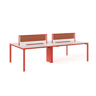 Beli FLEX Modern 4 Orang Workstation Dengan Generositas Wajah Untuk Wajah Desain Luas Ruang Kerja online manufacture