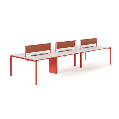 Beli FLEX 8 Orang Kantor Workstation Meja Desain Modern Dengan Manajemen Kabel Terintegrasi Meja besar online manufacture