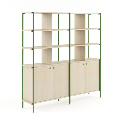 Beli FLEX Modern Kantor Kayu Partisi Rak Unit Cabinet Dividers Open Shelf Organizer online manufacture