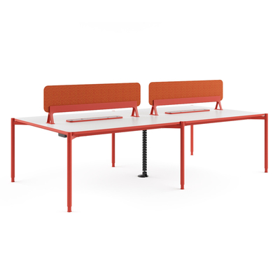 Beli FLEX 4 Orang Double Side Workstation Modern Dengan Manajemen Kabel Terintegrasi online manufacture