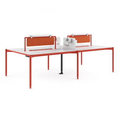 Beli FLEX Desain Estetika Modern 4 Orang Desk Workstation Dengan Tempat Duduk Kolaboratif online manufacture