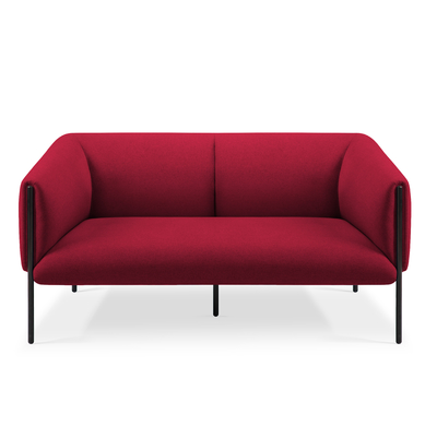 Beli Garis-garis bersih Kain elastis Sofa Kantor Modern Double Seater Lobby Solusi Duduk online manufacture