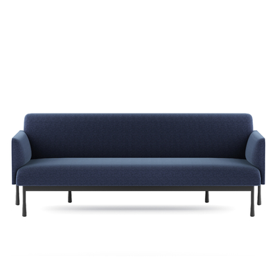 Beli Kain Lembut Sofa Kantor Modern Tiga Kursi Sofa Warna RAL Dengan Kaki Logam Kuat online manufacture