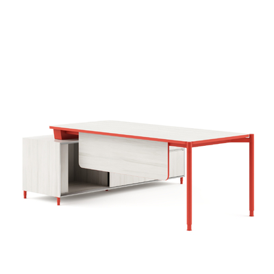 Beli FLEX Executive Office Desk Tingkat yang Bisa Disesuaikan Dengan Manajemen Kabel Terintegrasi online manufacture