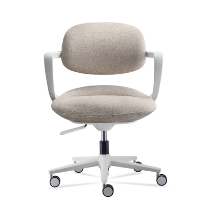 Beli Kursi Kantor Modern berbentuk Kerang Kompak Dengan Roda Kursi Kantor Kontemporer online manufacture