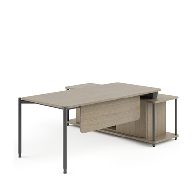 Beli FLEX Desain elegan Meja kantor eksekutif modern tepi bulat untuk ruang manajerial online manufacture