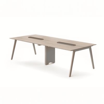 Beli Conference Table Dual Tone Structure Flip Top Cable Access Aluminum Frame Professional Meeting Furniture DUAL online manufacture