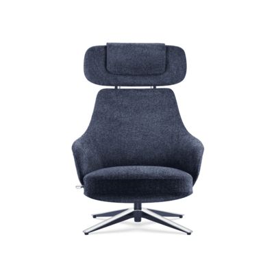 Ergonomis Kursi recliner Kain Lapisan Modern Lounge Seating Nyaman punggung tinggi DOHA